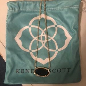 Kendra Scott Black Pendant Necklace